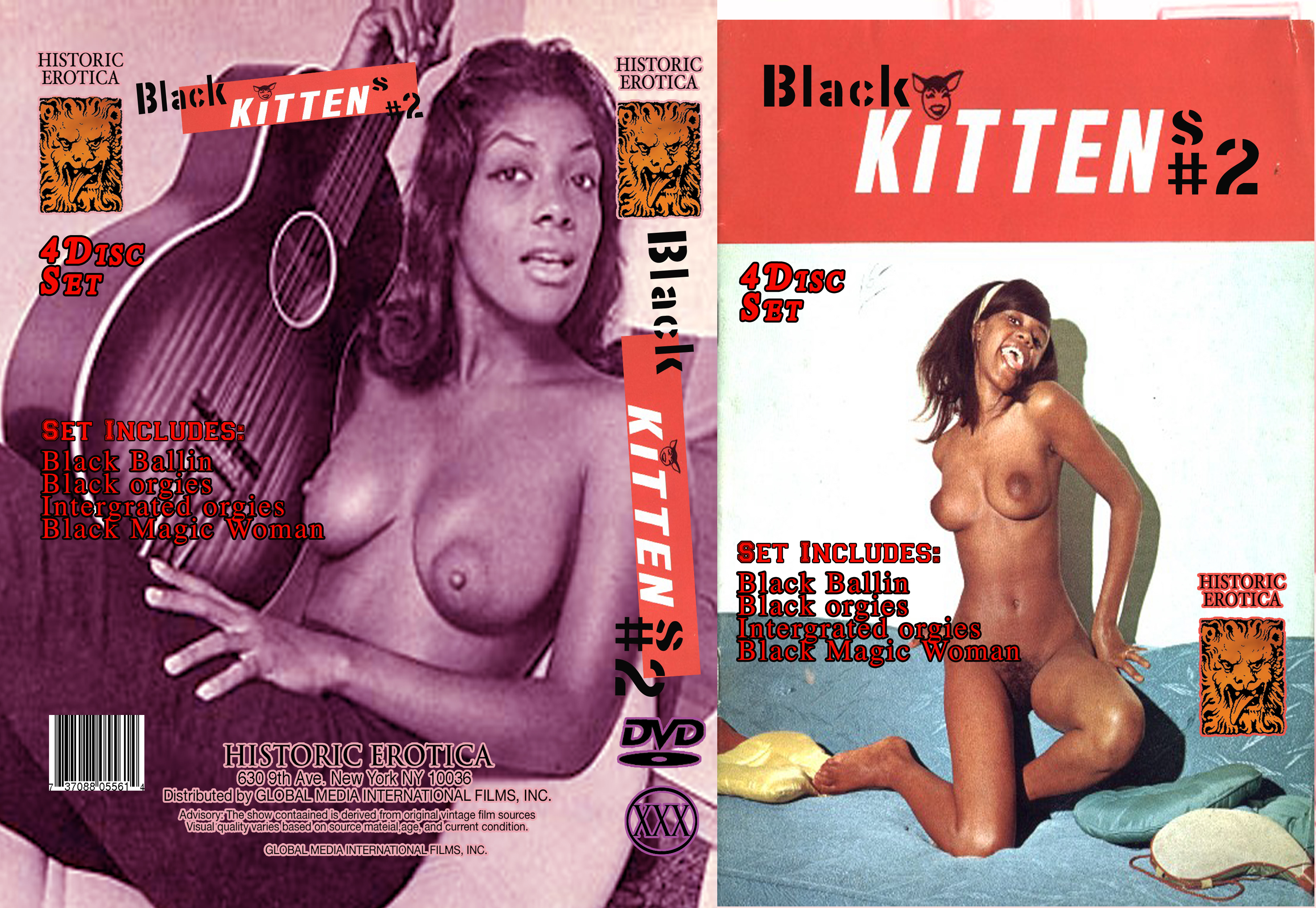 Black Kittens #2 (4-Pack) - Click Image to Close